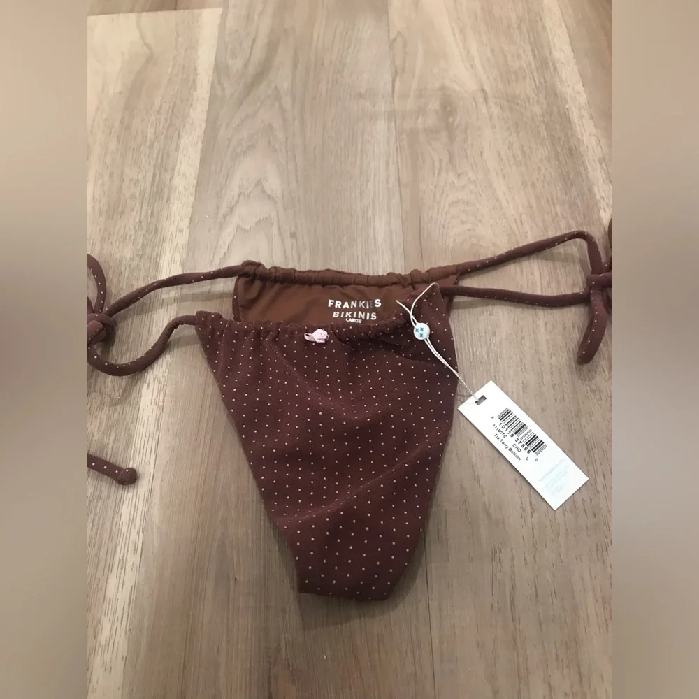 Frankies bikinis Tia Terry String Bikini Bottom